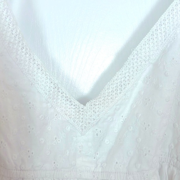 %100 linen White Summer Dress☀️🌈 - Picture 3 of 10